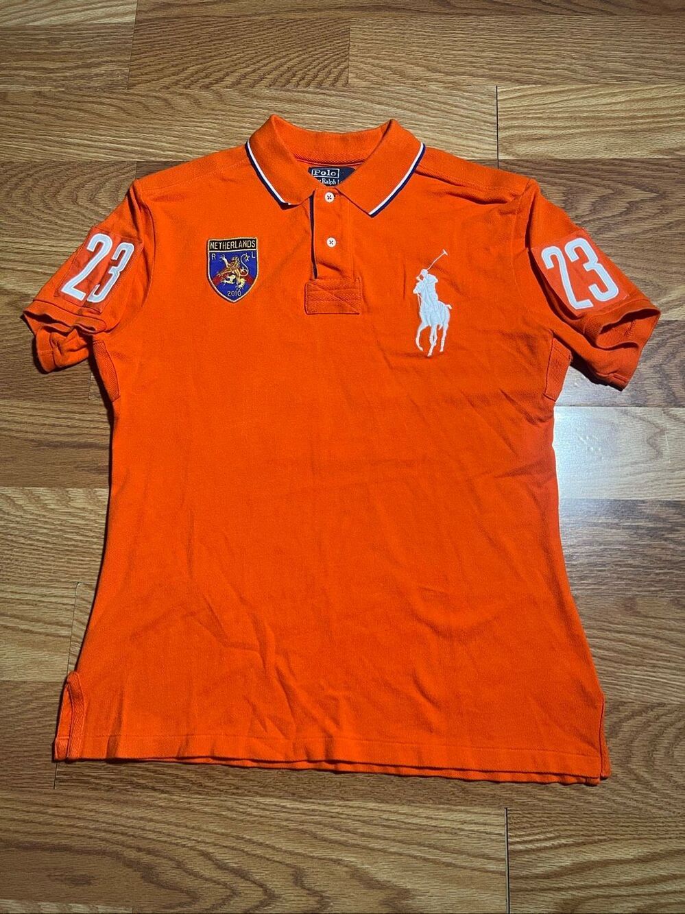Vintage Polo Ralph Lauren Netherlands Big Pony Rugby Shirt Large